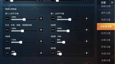 和平精英二指王牌灵敏度怎么设置？