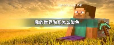 我的世界陶瓦怎么染色